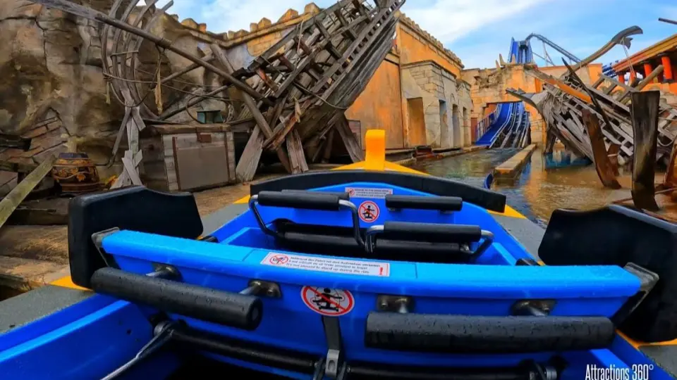 4K POV Apocalypse The Ride Roller Coaster On Ride Six Flags Magic