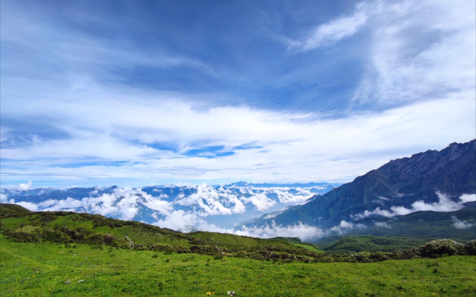 徒步阿坝州九鼎山,在云海漫步_哔哩哔哩_bilibili