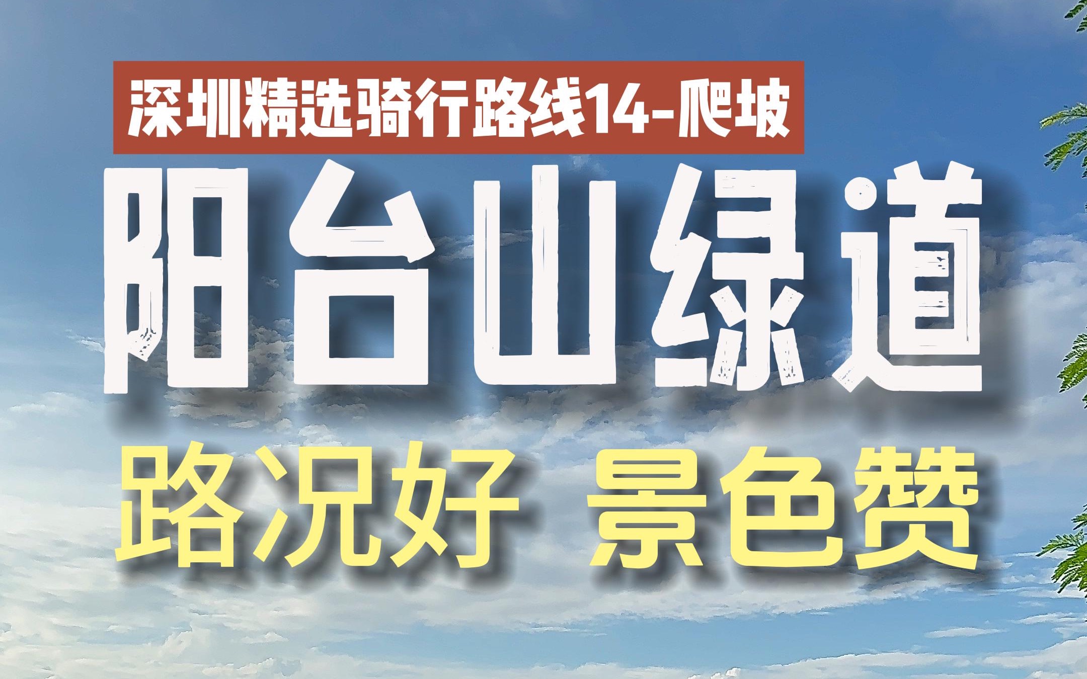 【深圳骑行路线14爬坡】景色宜人的休闲爬坡宝地|龙华阳台山绿道|深圳骑行路线|4K|攻略版哔哩哔哩bilibili