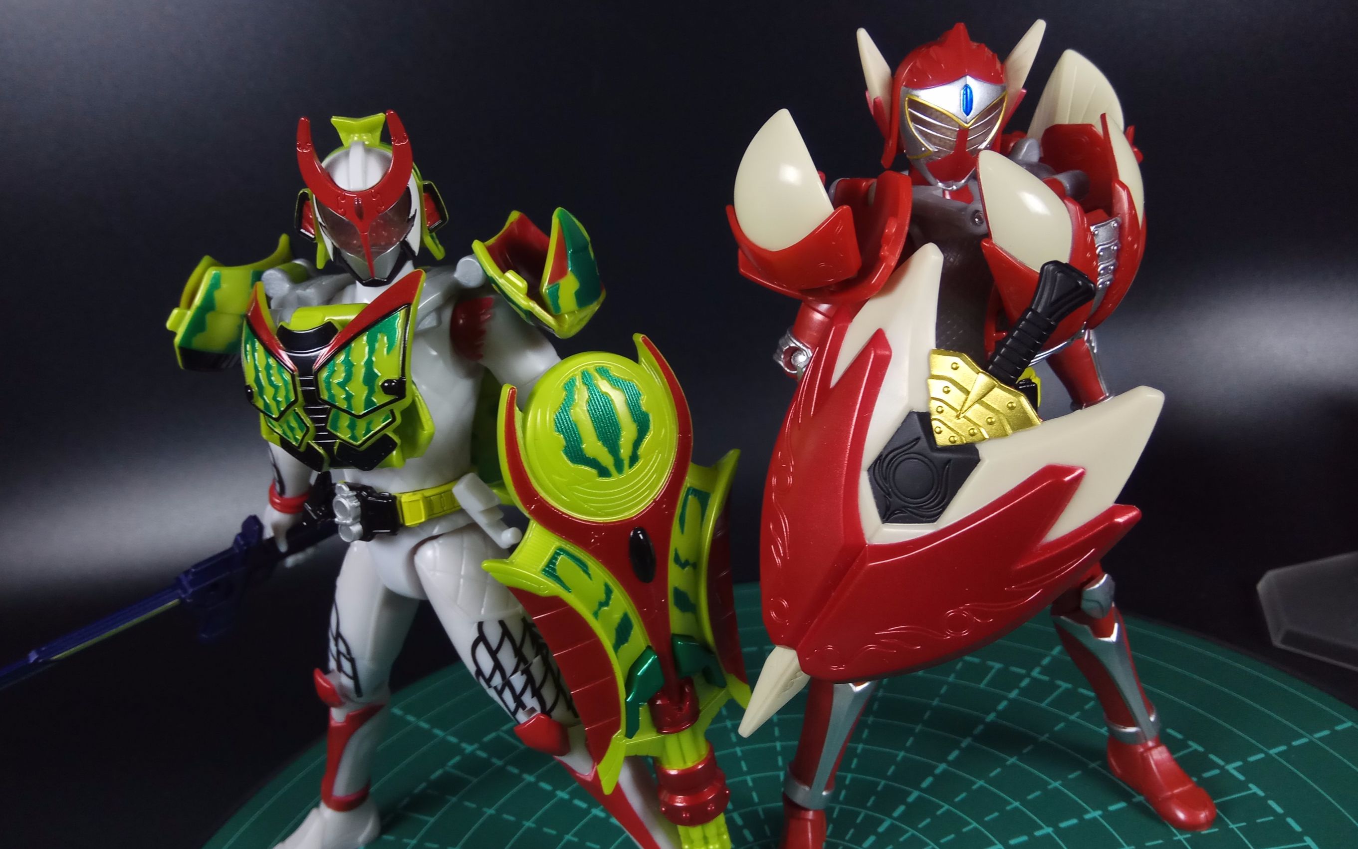 [黑塔模玩分享097] 万代 假面骑士acpb08 斩月water melon & 巴隆