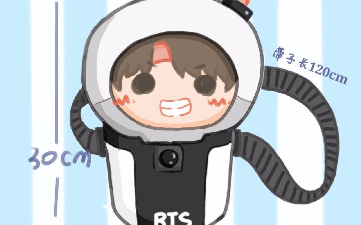 防弹少年团阿米棒二代娃包防弹丢麦系列娃micdrop配音饭制郑号锡