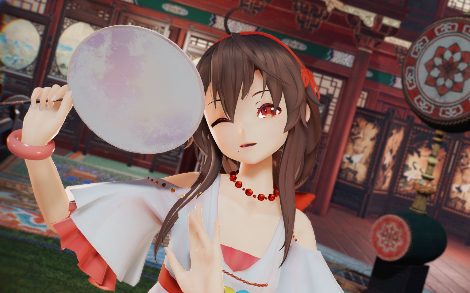 【mmd】千里邀月【乐正绫0412生日快乐(60fps大会员画质)_哔哩哔哩