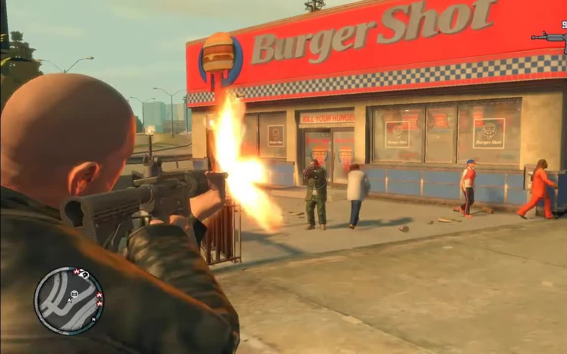 [图]乔《GTA4：失落与诅咒》- 汉堡射击牙买加帮派枪战+六星逃脱