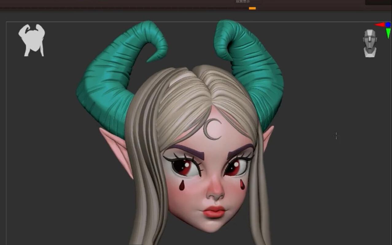 【宅男福利】—zbrush次世代女性游戏角色模型制作