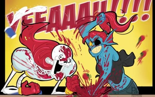 undertale和平线4一直挑战undyne鱼姐毁灭厨房