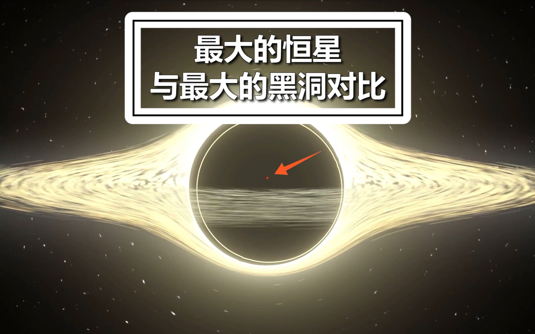 [图]宇宙中最大的恒星与最大的黑洞对比