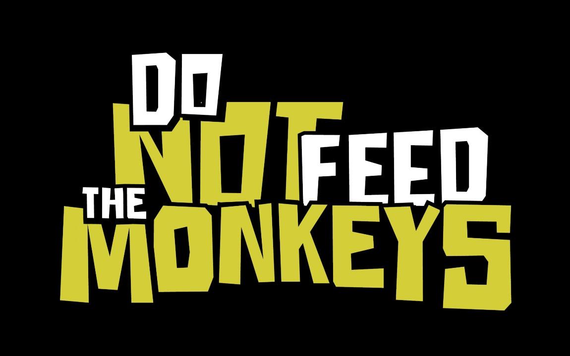 不要喂食猴子打码照片图片
