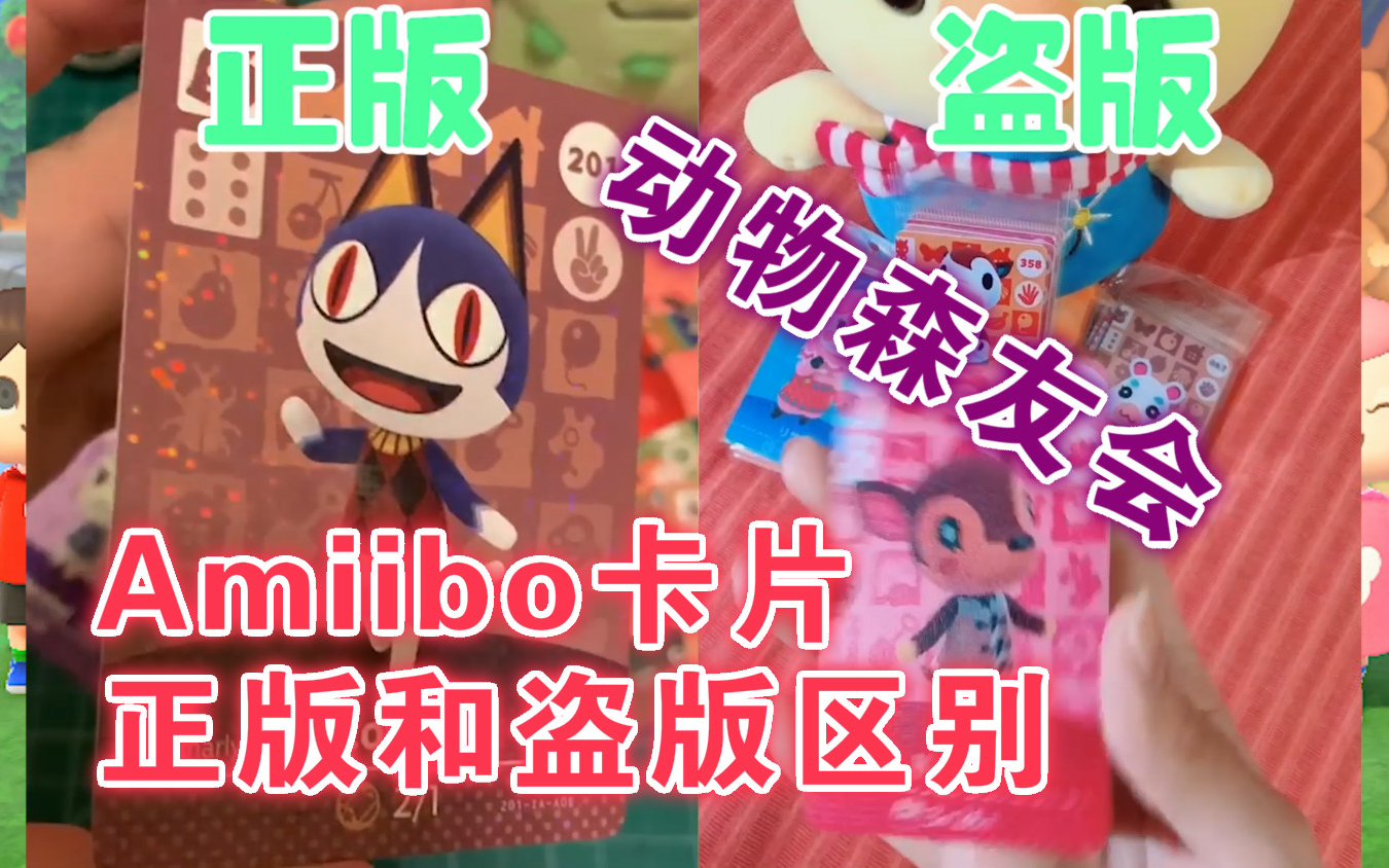 集合啦动物森友会amiibo卡片正版和盗版区别