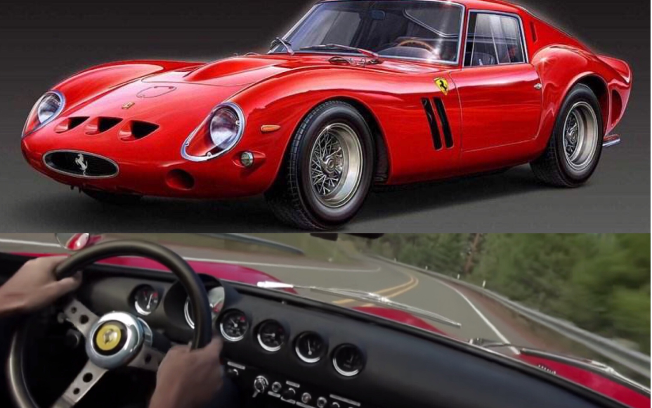 不是游戏!7分钟驾驶法拉利 ferrari 250 gto公路狂飙 第一视角