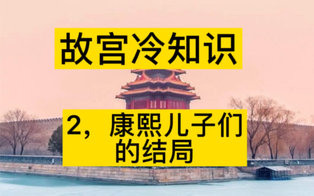 九子夺嫡大结局,康熙儿子们最后都有什么结局,胤禔,胤礽.胤祉,胤禛雍正,胤禩,胤禟,胤䄉,胤祥,胤禵,允礼哔哩哔哩bilibili