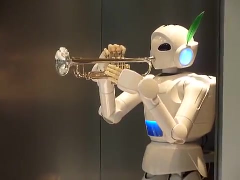 震惊系列机器人用小号演奏世界に一つだけの花