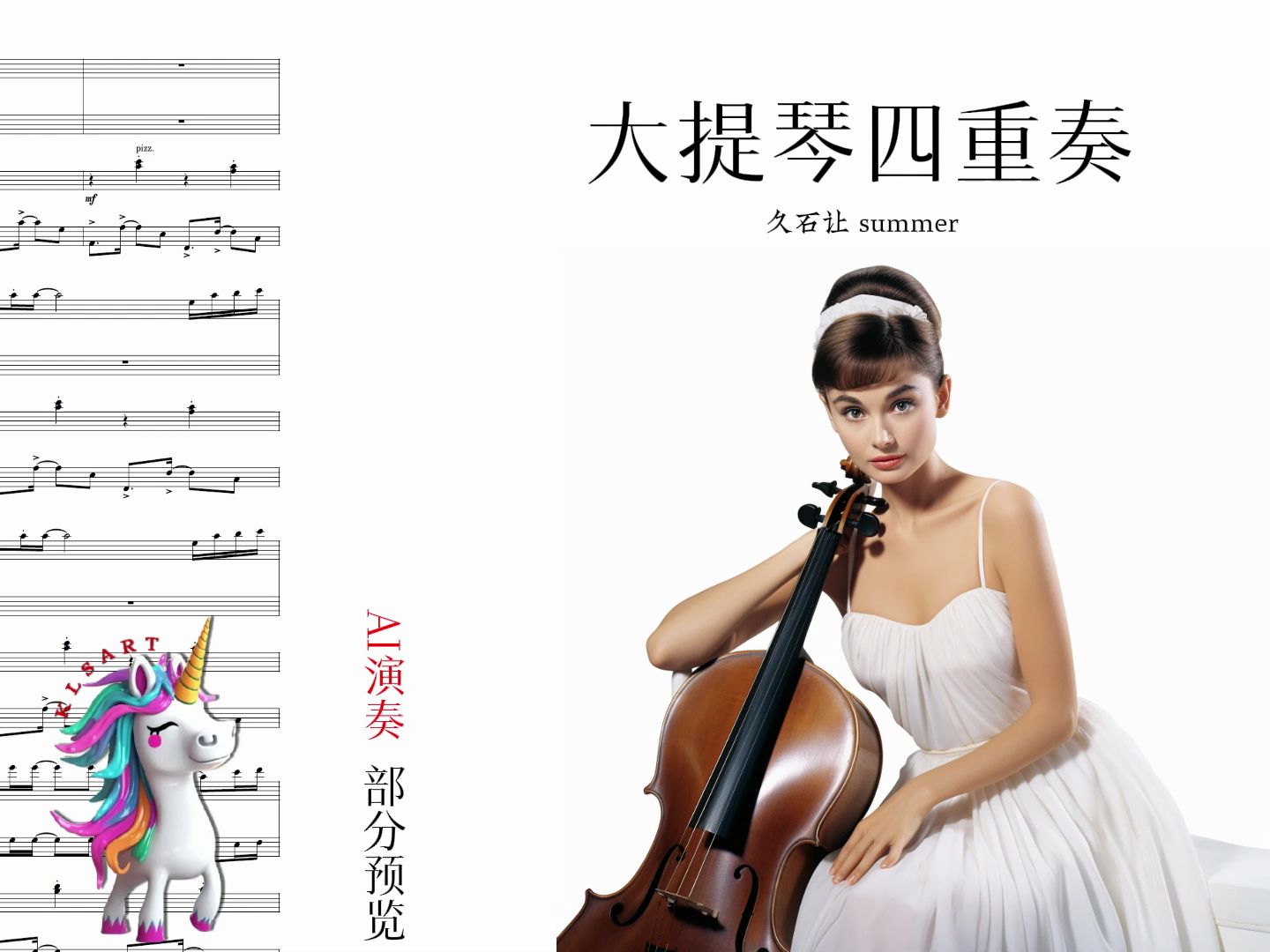 久石让 summer 大提琴四重奏