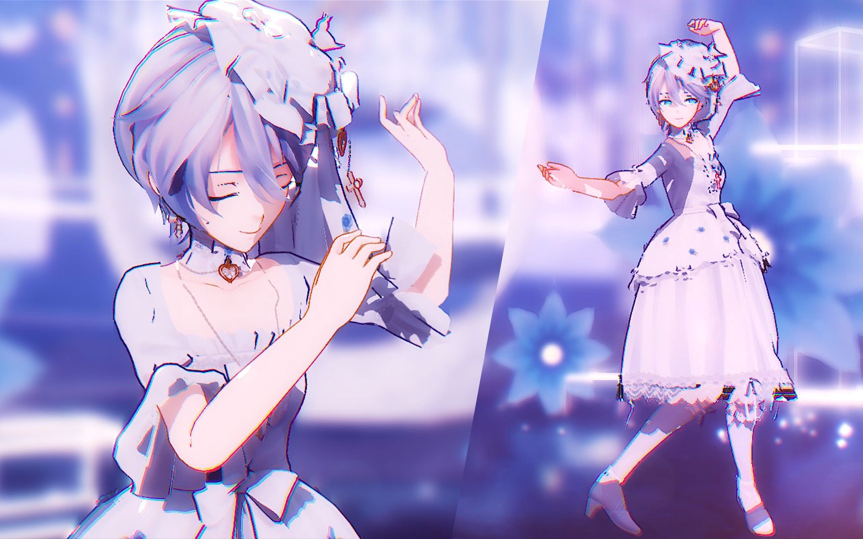 【言和十周年】【改模配布】小紫花洋装小天使【言和生贺2023第九弹】