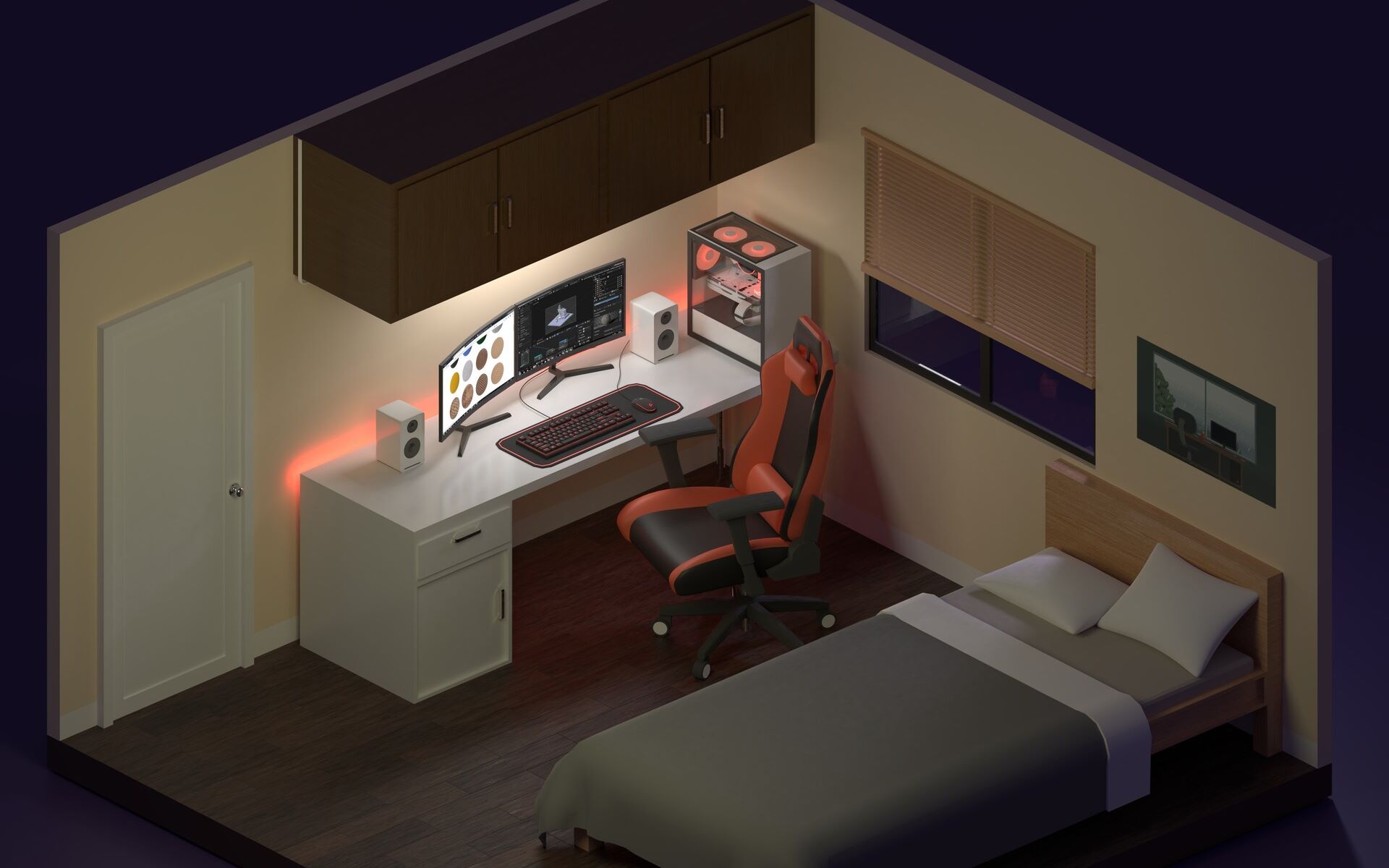 3d建模房子内部