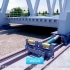 钢桁梁浮托顶推施工三维动画，如泰铁路桥施工动画