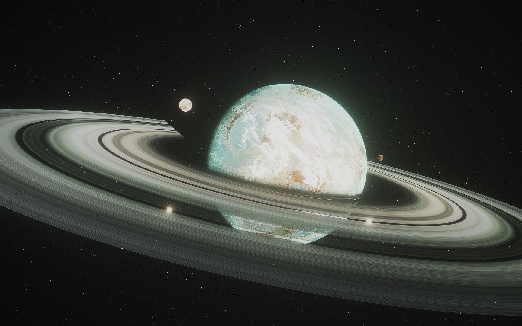 宇宙模拟器Space Engine 0.990 漂亮的星环_哔哩哔哩_bilibili