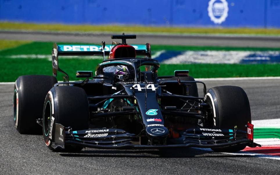 2020赛季f1意大利大奖赛monza赛道汉密尔顿杆位圈车载