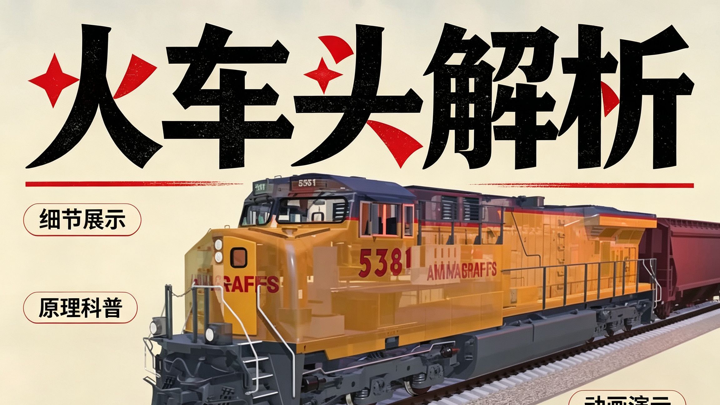 内燃电力机车是怎么工作的？一口气看懂柴油机车为什么不是直接用发动机驱动车轮