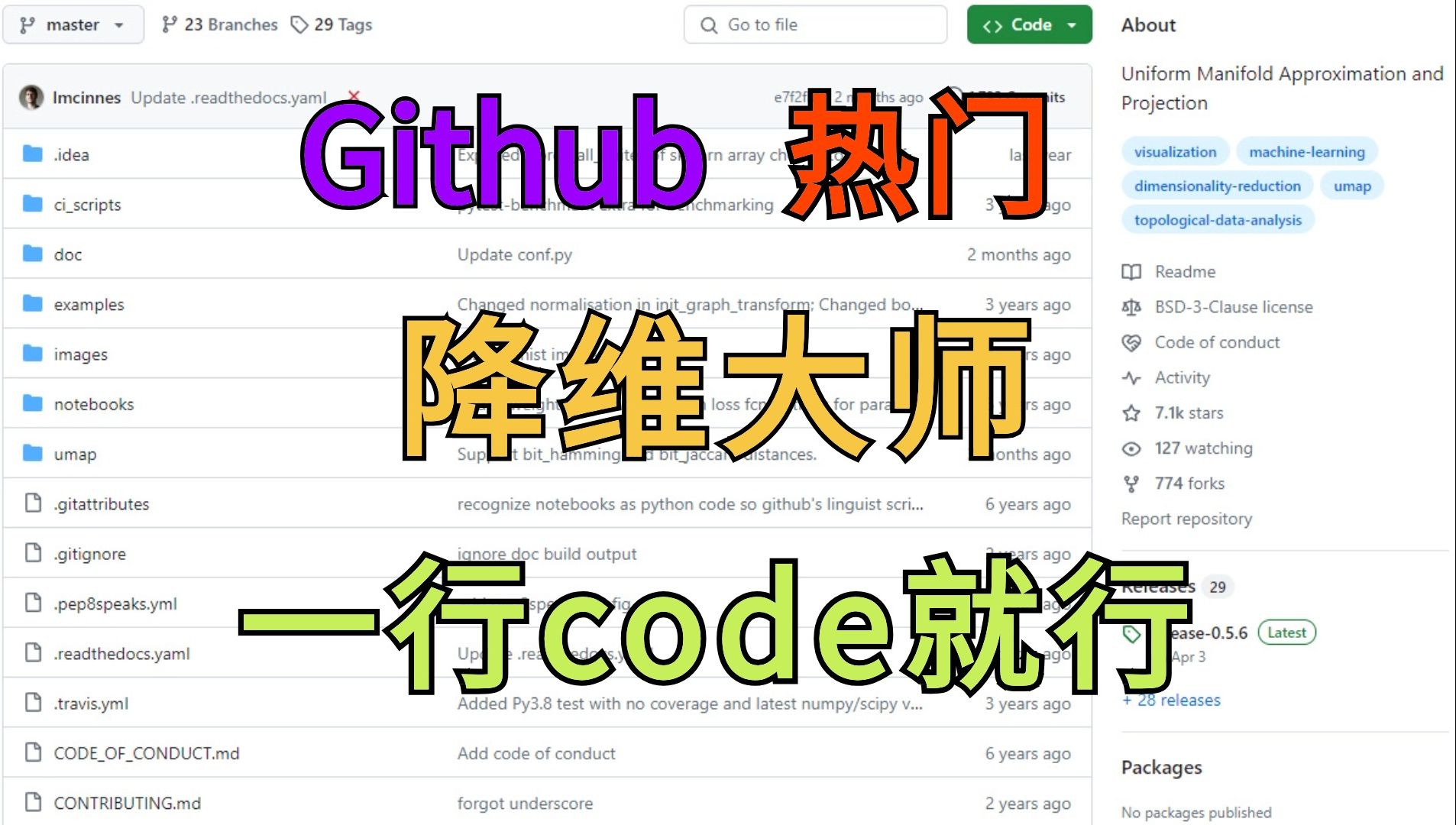 【Github热门】umap 简直不要太强!完胜PCA及tSNE!高效、快速、灵活的数据降维和可视化利器!哔哩哔哩bilibili