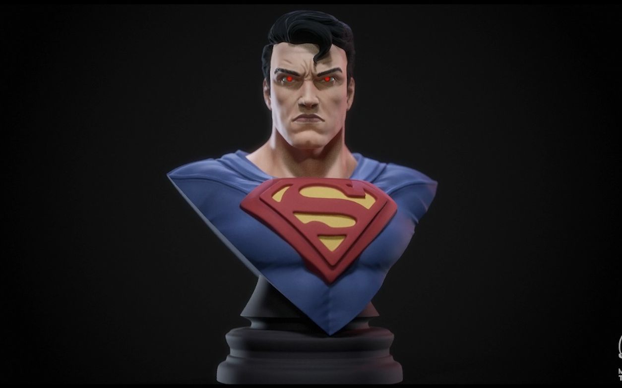 超人胸像——zbrush雕刻练习