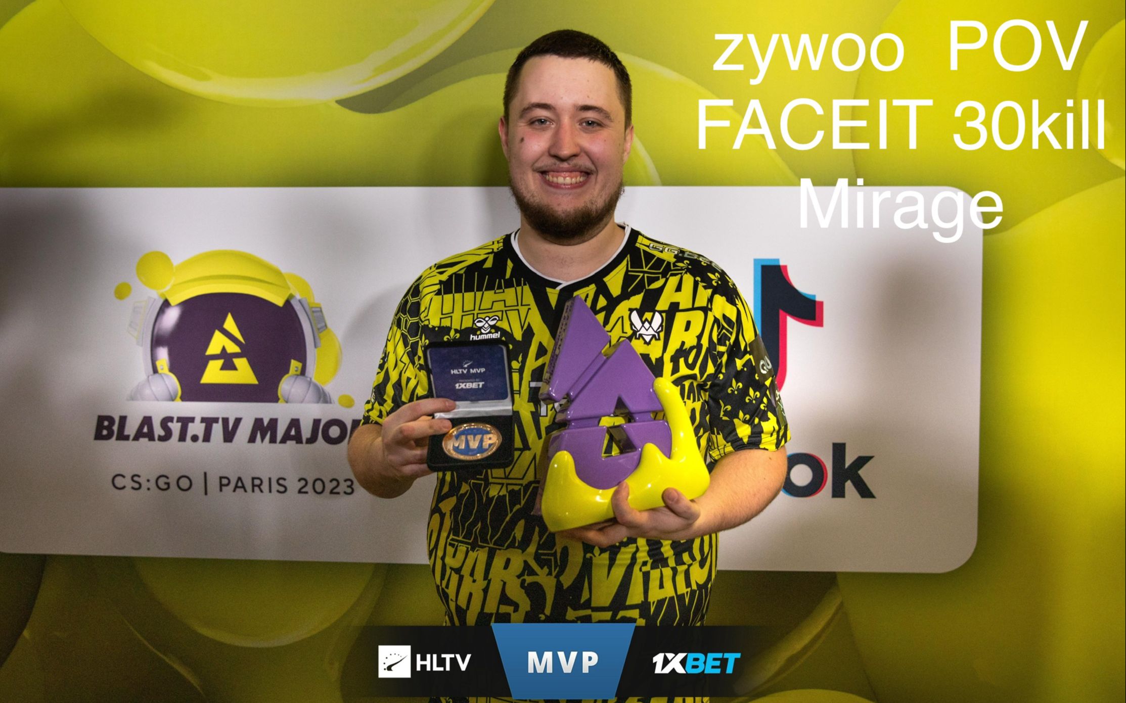 【csgo】zywoopov 小蜜蜂三人组排 载物30-17怪物操作