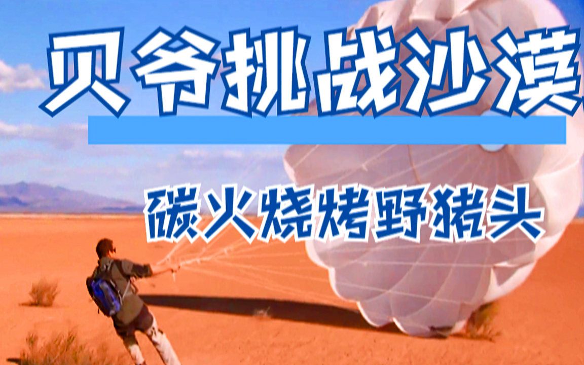 《荒野求生》第六季01 亚利桑那沙漠,贝爷火烤野猪肉哔哩哔哩bilibili