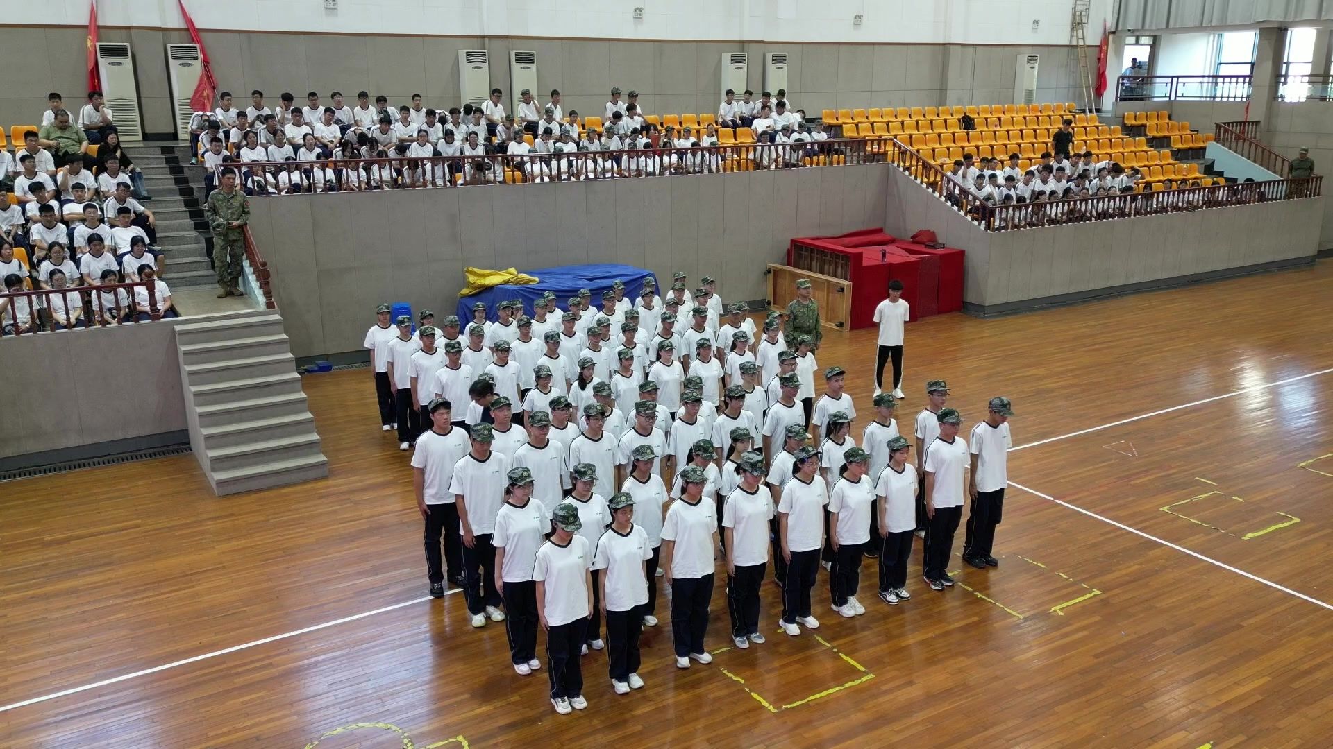 余姚市高风中学2028届新生军训