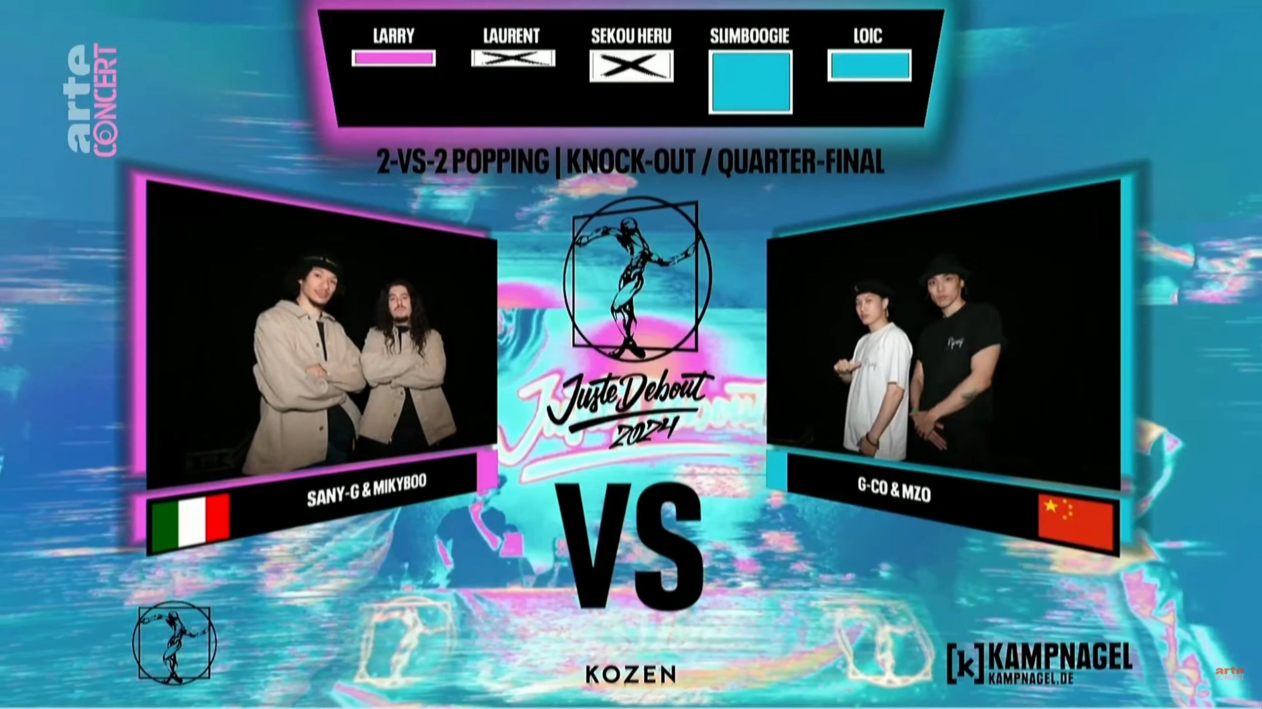 [Top8]米震&钟晨 vs SanyG & Mikyboo @Juste Debout 2024 Popping哔哩哔哩bilibili