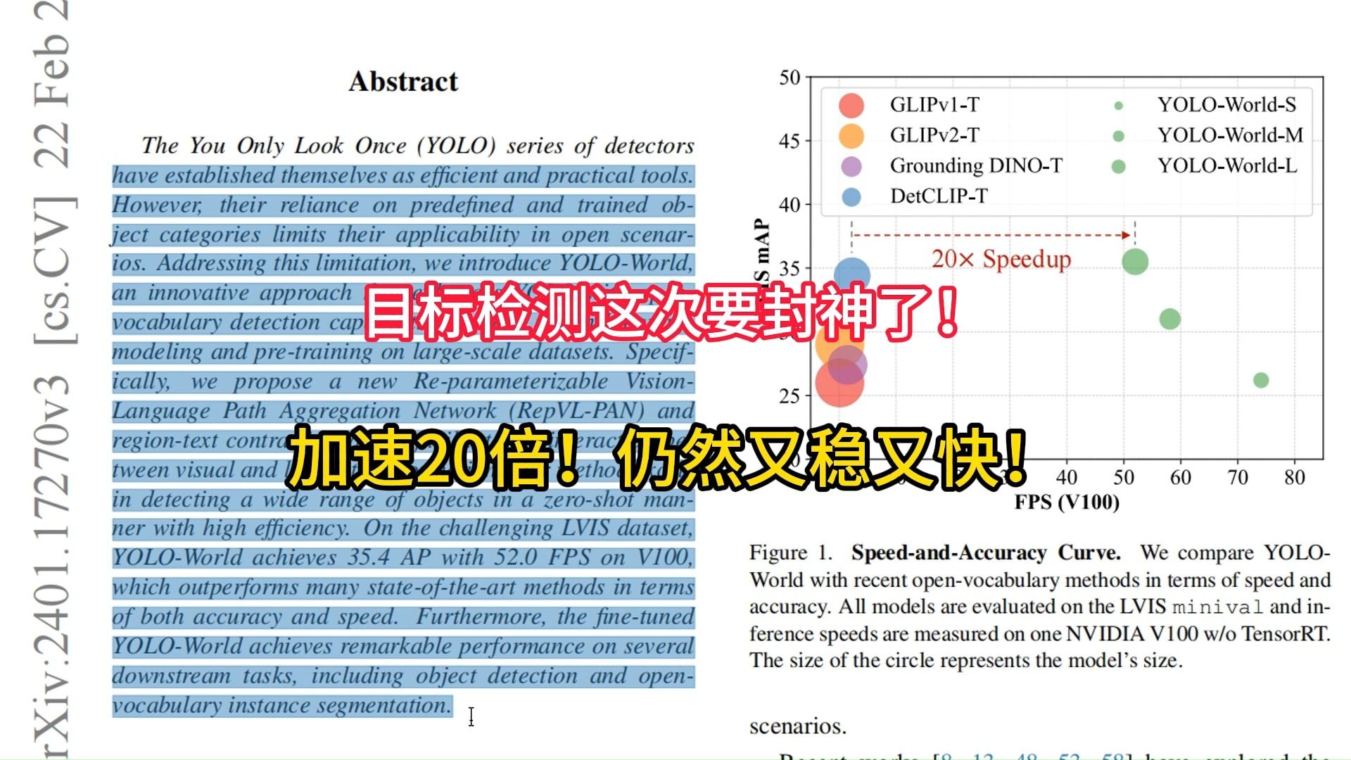 [图]目标检测这次要封神了！加速20倍！仍然又稳又快！