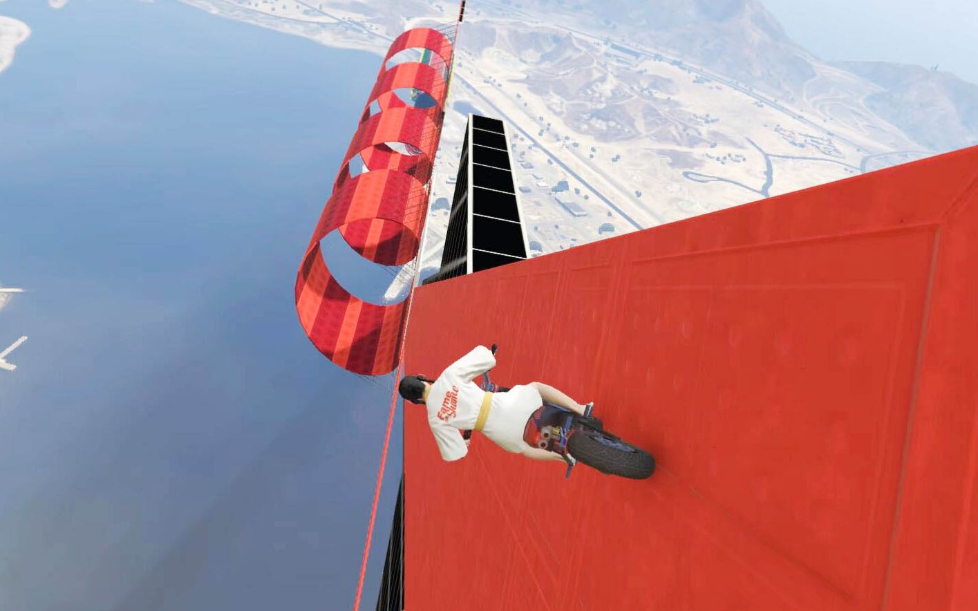 乐美解说gta5摩托车全程当飞机开这是1张滑翔飞练习图