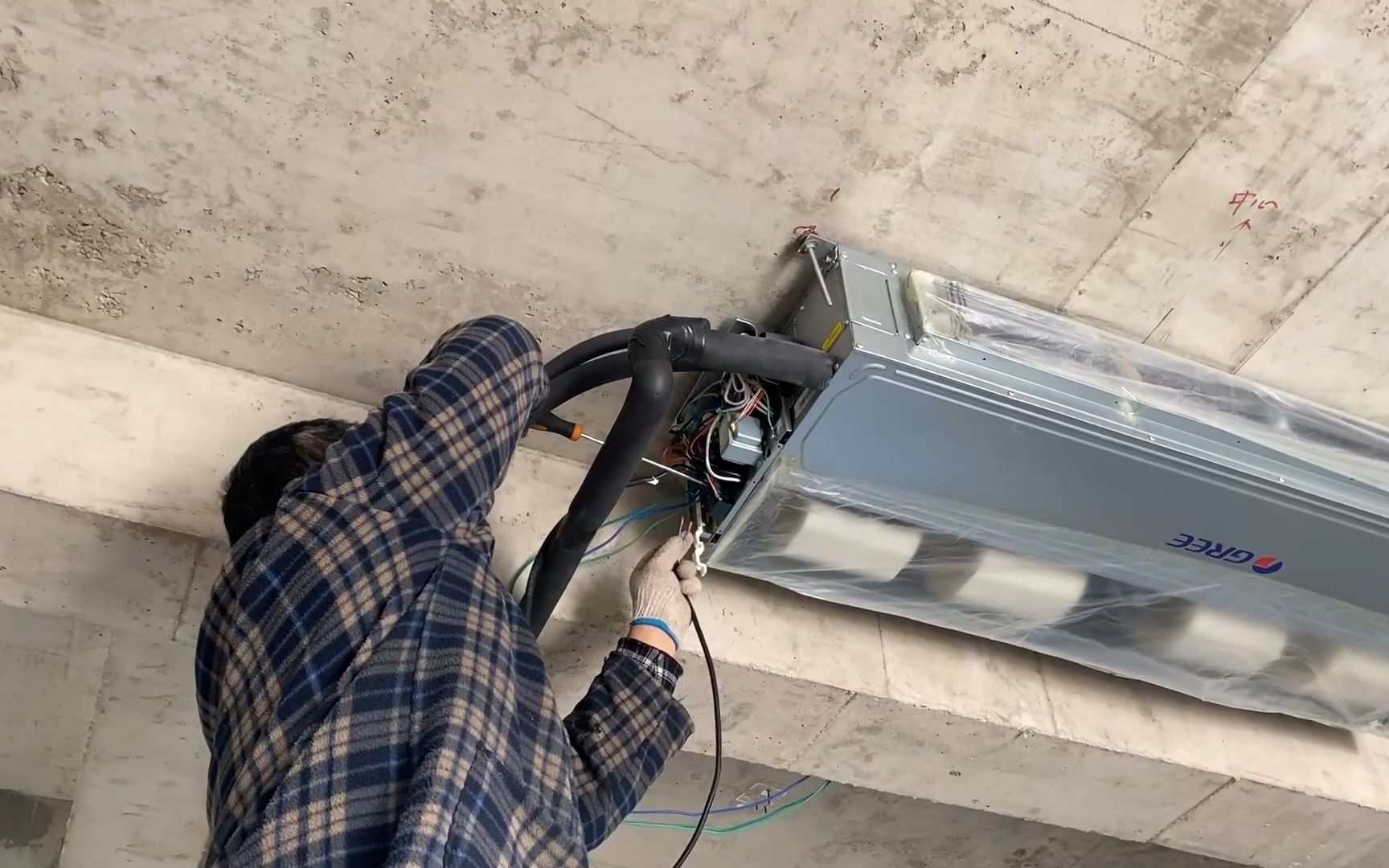 安装格力3p风管机