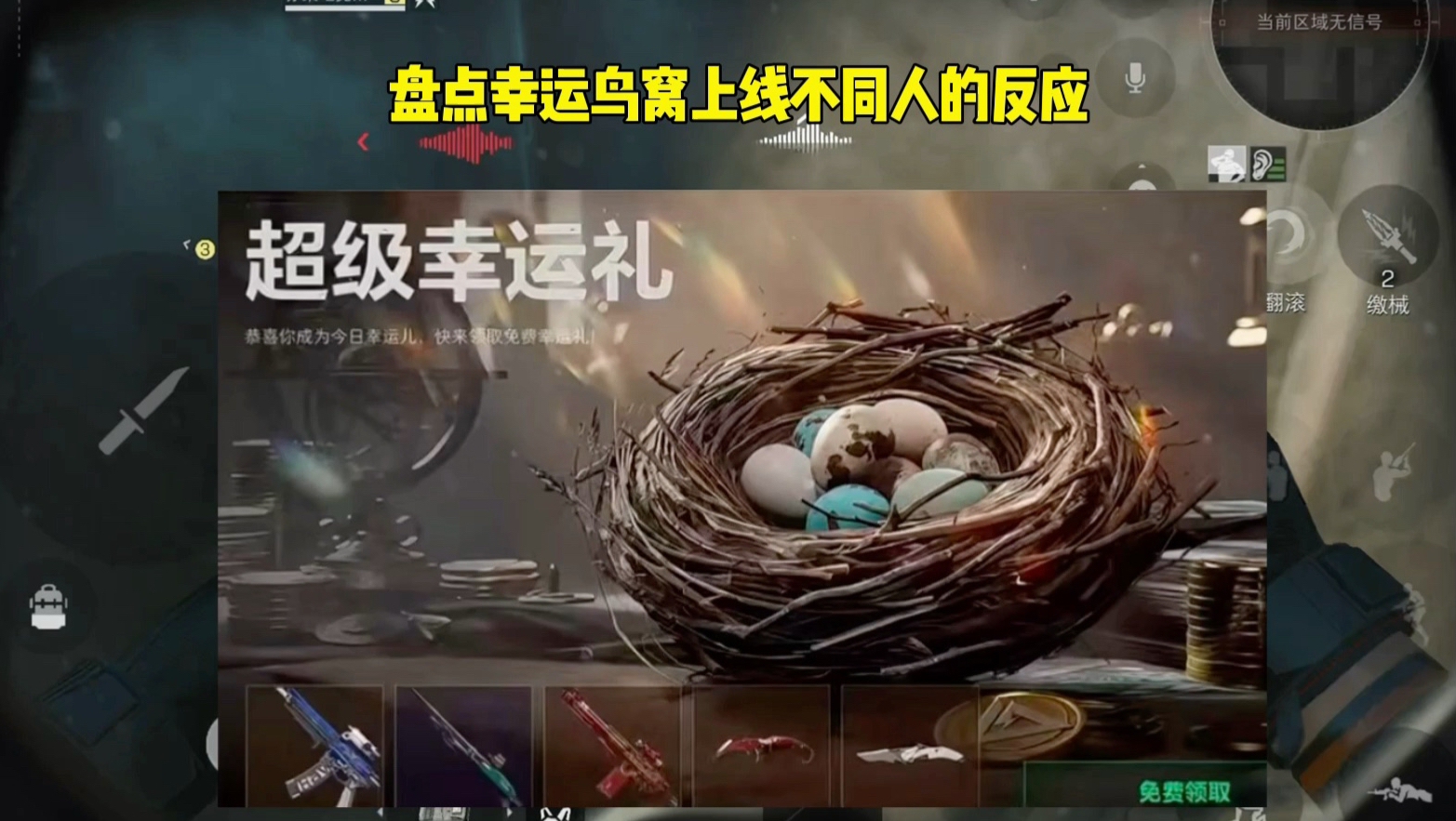 盘点幸运鸟窝上线不同人的反应