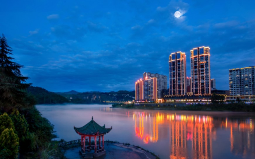 【保靖夜景】索尼a6400适马16_哔哩哔哩_bilibili