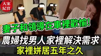 Descargar video: 妻子和领导在车里欢愉｜大案纪实