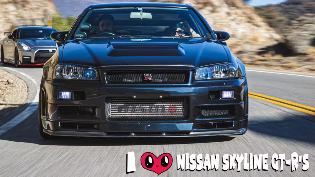 四代同框日产gtrnissanskyliner32r33r34andgtr35细节展示