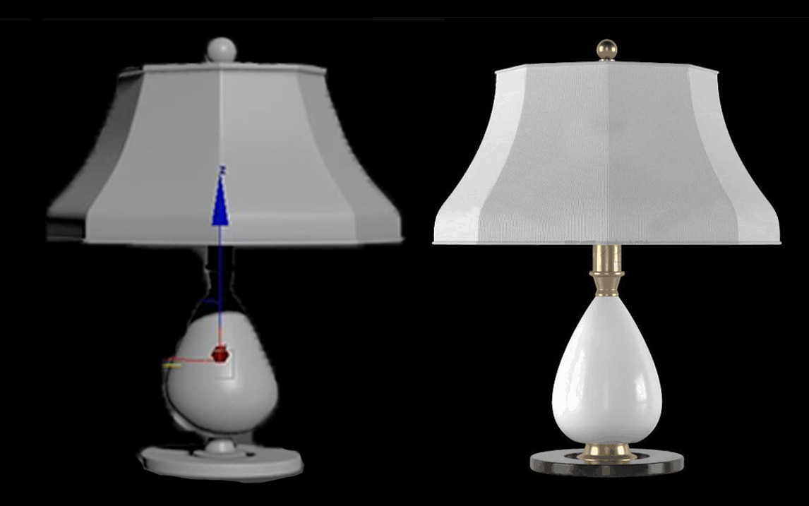 3dmax零基础建模-台灯模型创建技巧分享,新手最适合上手的第一个练习