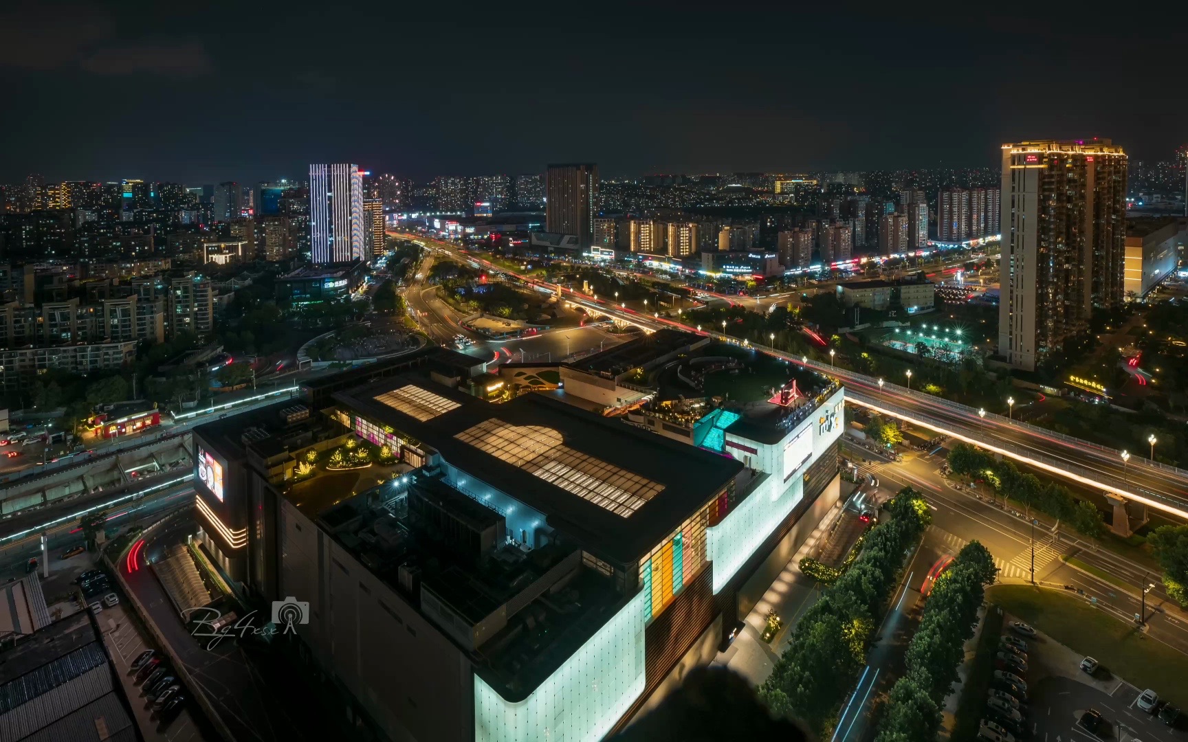 长江大桥 万象汇 弘阳广场 交通枢纽延时摄影