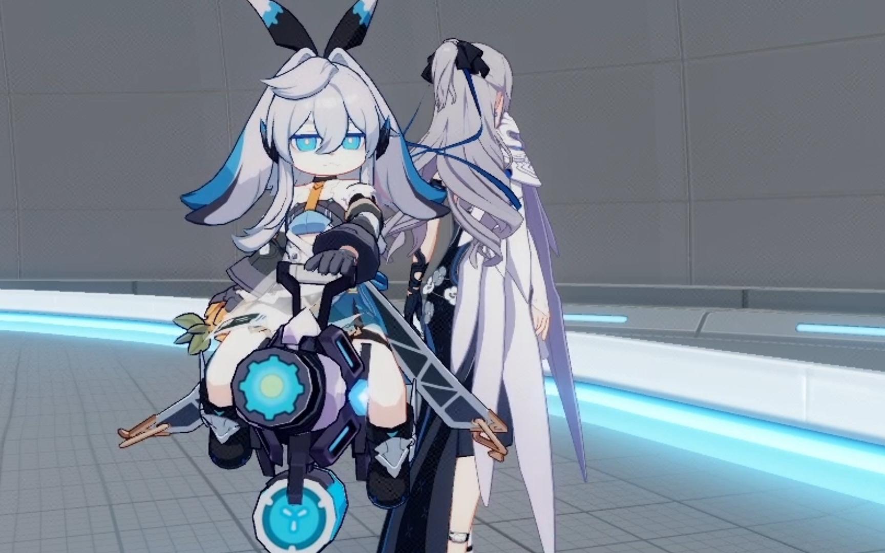 测试服~全新武装人偶,重装小兔实机展示,好可爱~这个是萝卜导弹?