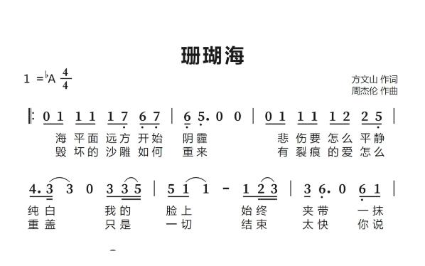 《珊瑚海》简谱动态谱#陶笛#松音乐器#陶笛教学#乐器教学哔哩哔哩bilibili