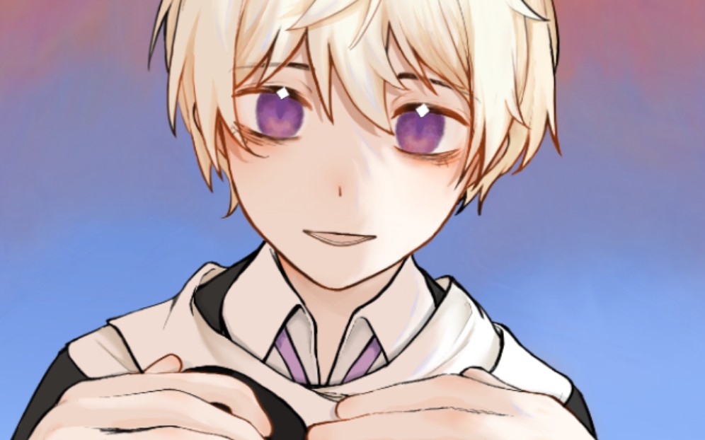 【aph/绘画过程】两首歌的时间看一只可爱露西亚