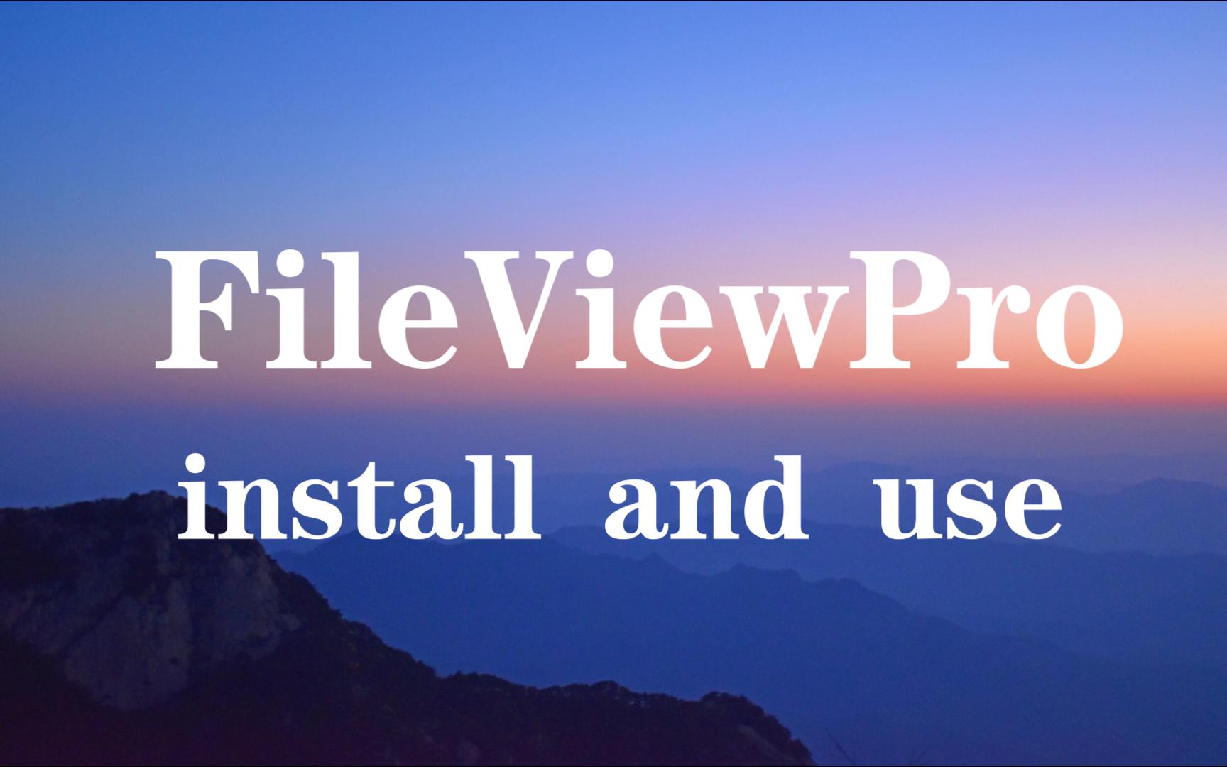 【软件安利】FileViewPro的安装与应用哔哩哔哩bilibili