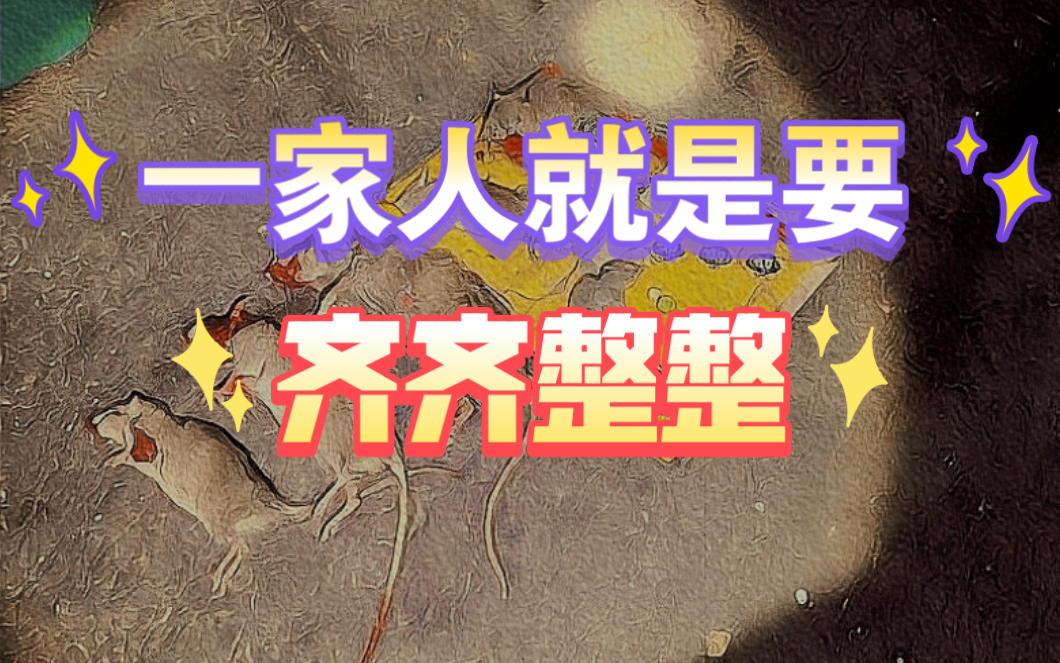 老鼠:一家人就是要齐齐整整