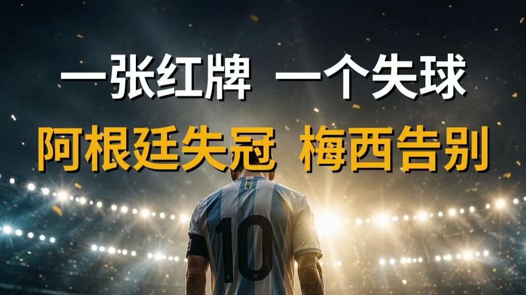 一张红牌一个失球！阿根廷失冠！梅西告别！💔⚽🥈😭