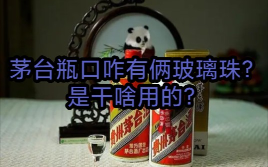 不懂就问!茅台瓶口的两个弹珠是干啥用的?快来!我告诉你!哔哩哔哩bilibili