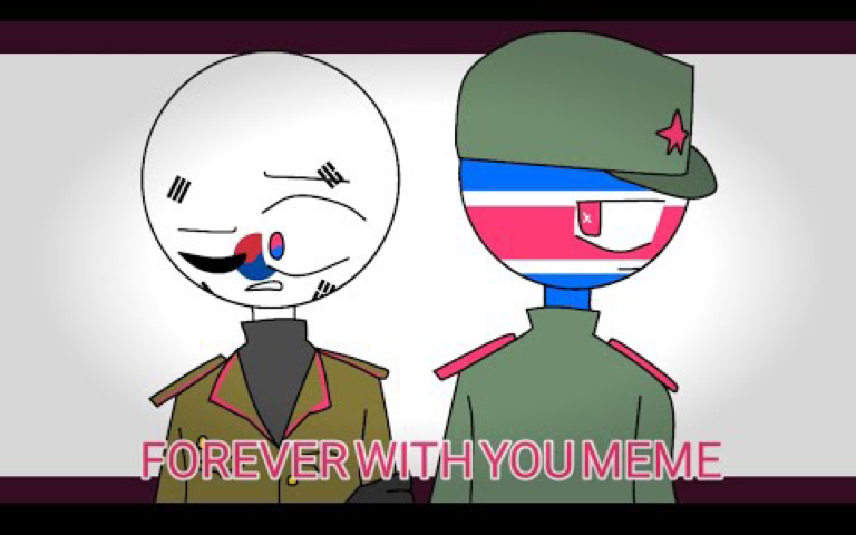 [图]【搬运】Forever with you/temptation meme I countryhumans I ft.South Korea and others