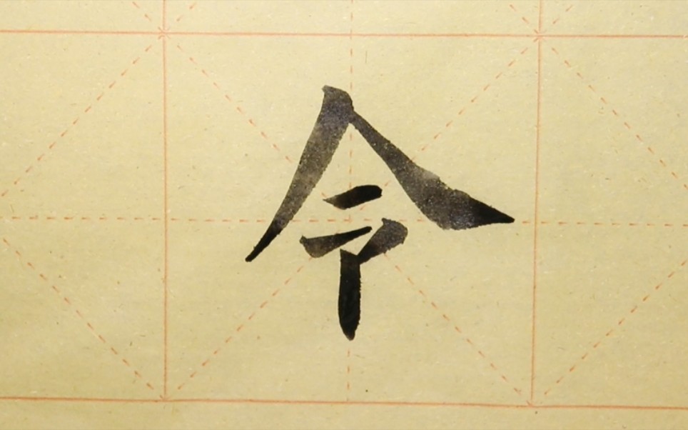 欧体楷书书法《九成宫》单字练习"令"