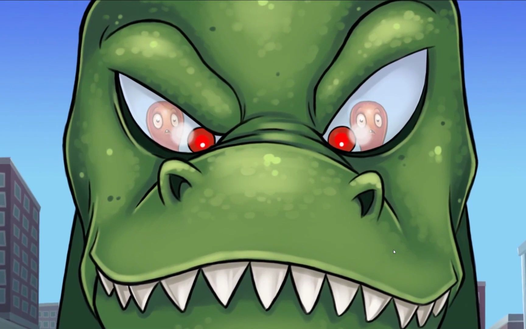 章鱼哥给哥斯拉挠痒痒,却被拧成了麻花?