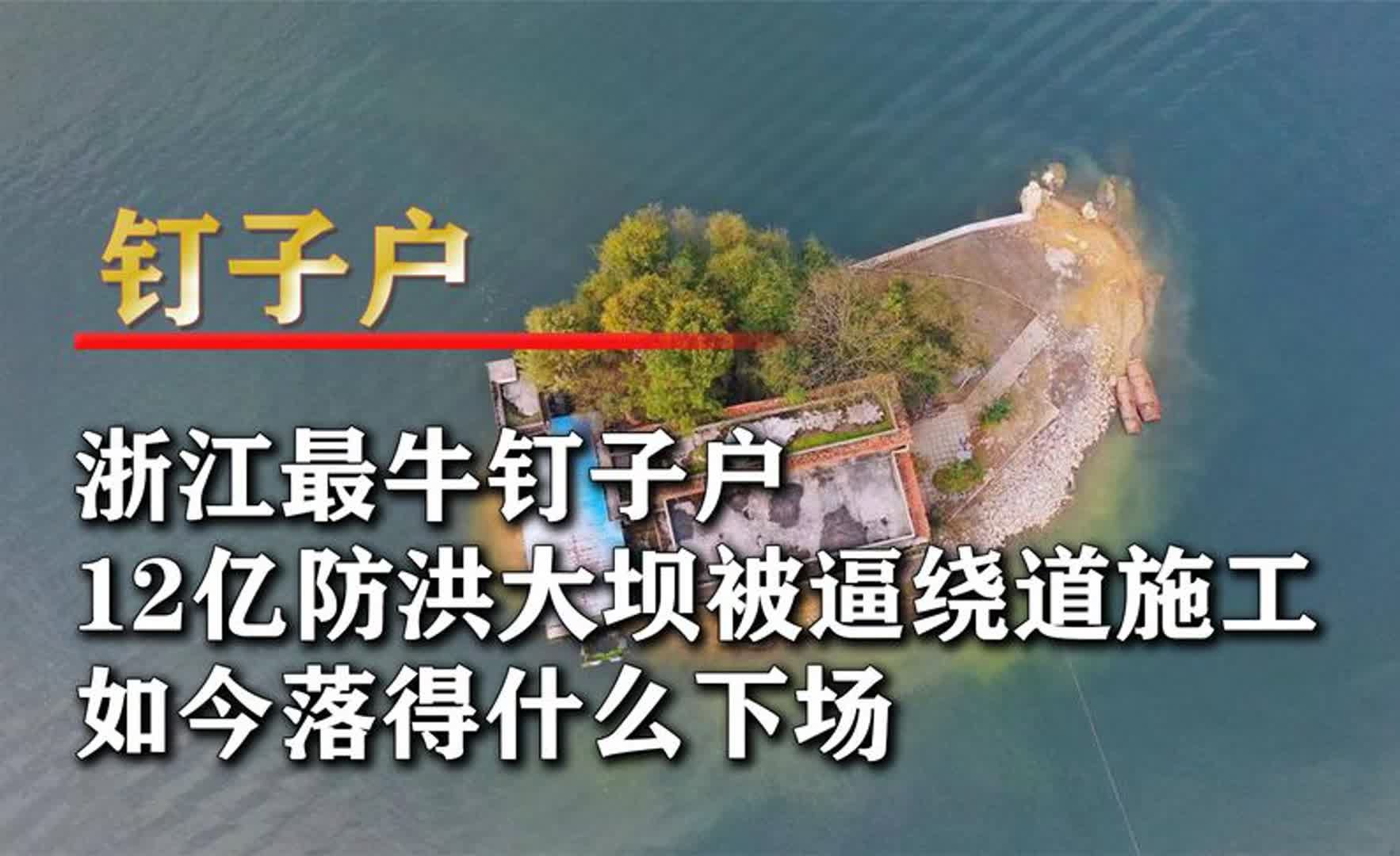 浙江最牛钉子户,12亿防洪大坝被逼绕道施工,如今落得什么下场哔哩哔哩bilibili