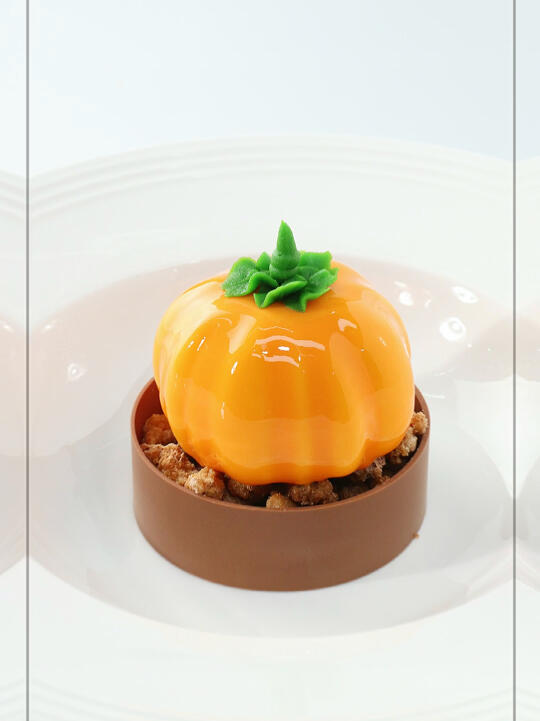 经典甜品|法式淋面南瓜慕斯751593