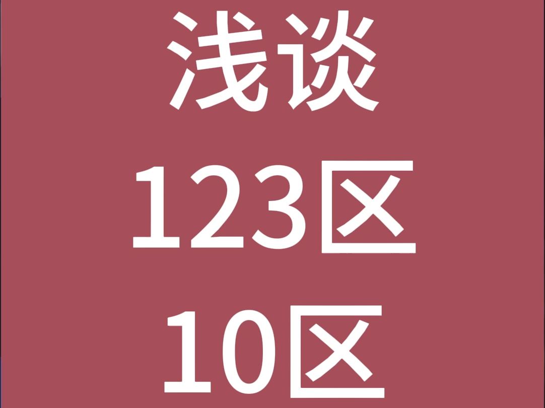 11月10日浅谈123区,十区手游情报